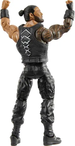 Vista 5 de WWE MATTEL Top Picks Elite Roman Reigns - Figura de acción de 6 pulgadas con articulación de lujo para posar y jugar, detalles realistas