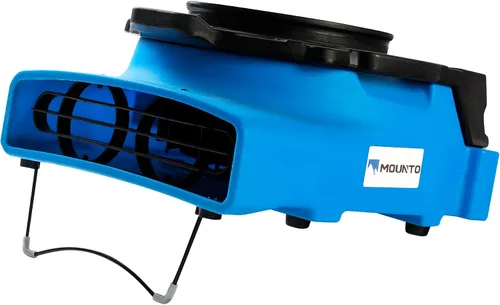 Vista 2 de MOUNTO 1/4hp 1200cfm 2 velocidades de bajo perfil aire mover piso alfombra secador ventilador ventilador para la restauración de daños por agua