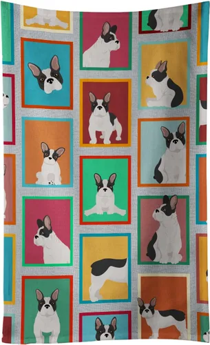Vista 84 de Caroline's Treasures MLM1160KTWL - Lots of Red Siberian Husky - Toalla de cocina para invitados, toalla de baño decorativa para cara, té, paño