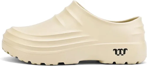 Vista 5 de Zapatos de cocina antideslizantes para hombres y mujeres, resistentes al aceite, impermeables, con suela de goma antideslizante, cómodos zuecos