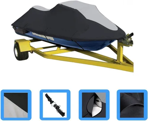 Vista 2 de SBU Compatible con Sea Doo Jet Ski GTX 3 plazas Jetski PWC cubierta Jet Ski 1996-2002 600 Denier