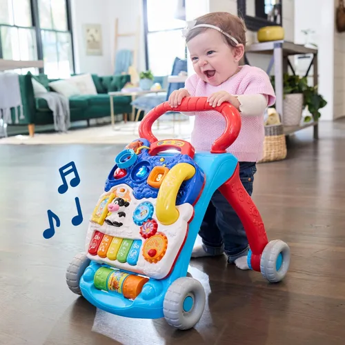 Vista 10 de VTech Andador de Aprendizaje de Sentado a de Pie (Empaque Libre de Frustraciones), Azul