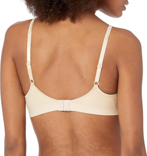 Vista 2 de Hanes Brasier sin costuras, brasier acolchado de ajuste cómodo con banda cómoda