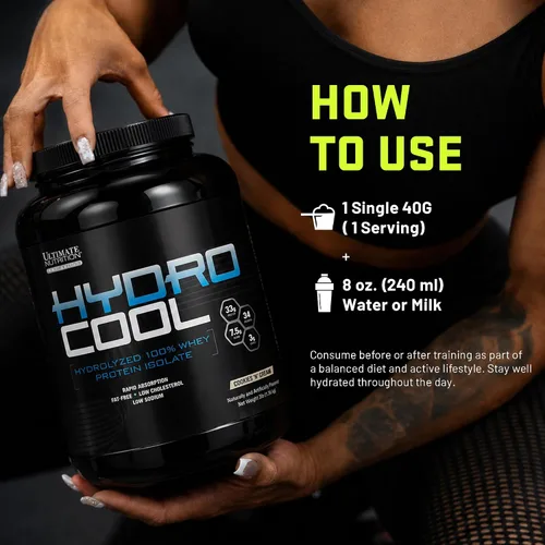 Vista 5 de Ultimate Nutrition HydroCool aislado de suero hidrolizado, galletas 'N