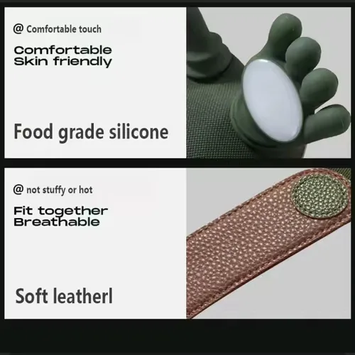 Vista 3 de Masajeador térmico de cuello y hombros – Almohada de masaje eléctrica Shiatsu de tejido profundo 4D, diseño portátil inalámbrico similar a la mano