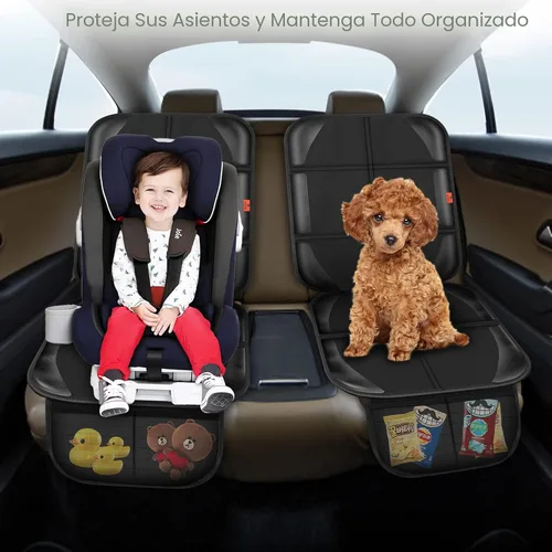 Vista 5 de XHYANG Protector de asiento de automóvil, protectores de asiento de automóvil para bebé, impermeable, duradero, tela 600D para niños, funda para 1
