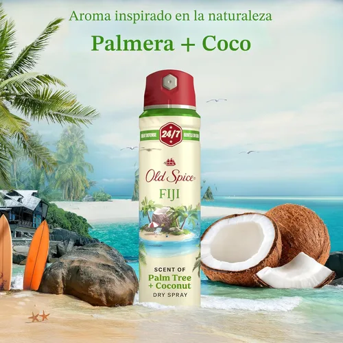 Vista 7 de Old Spice Dry Spray Desodorante antitranspirante para hombres, frescura 24/7, protección 24/7 sudor y olor, suave para la piel con acondicionadores
