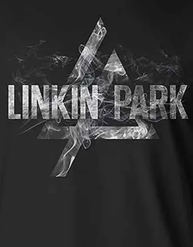 Vista 3 de Linkin Park Smoke Logo Manga Larga Negro