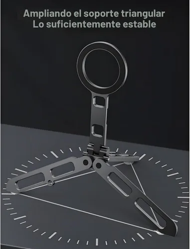 Vista 7 de Trípode magnético para iPhone 16/15/14/13/12 Plus Pro Max, trípode de aluminio mini Magsafes para iPhone y Magsafes, diseño de doble cara, tornillo