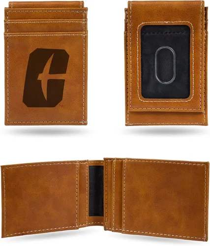 Vista 12 de Cartera de bolsillo frontal grabada con láser NCAA - Compacta/Cómoda/Delgada