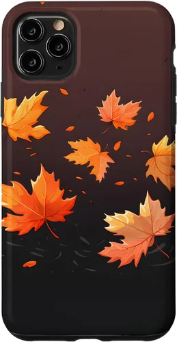 Vista 13 de Autumn Maple Leaves Swirling in The Wind Case for iPhone 17