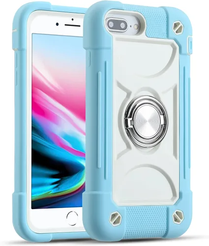 Vista 14 de MARKILL Compatible con iPhone Se3/iPhone Se2, Funda para iPhone 6/6S, Funda para iPhone 7/iPhone 8 de 4.7 Pulgadas con Soporte Anular, Funda