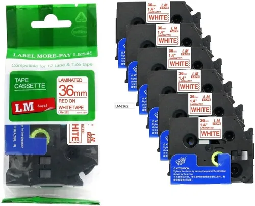 Vista 27 de 2/Pack LMe561 Premium 1.5" Black Print on Blue Label Tape, Compatible with Brother TZe-561 P-Touch Tape 36mm Laminated Replacement Label Tape.