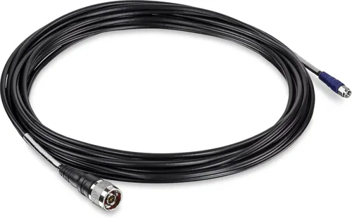 Vista 3 de Paquete de base magnética de montaje de antena dual TRENDnet RP-SMA hembra con cable de extensión RP-SMA macho, TEW-LB101 + enrutador inalámbrico