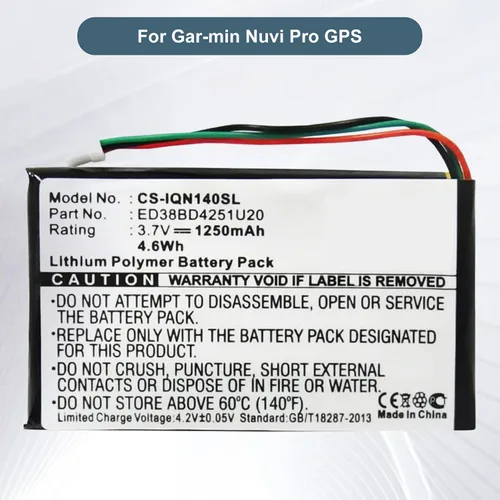 Vista 2 de ED38BD4251U20 Batería para Garmin Nuvi 1400 1450 1450T 1490 1490T Pro Batería GPS con herramientas