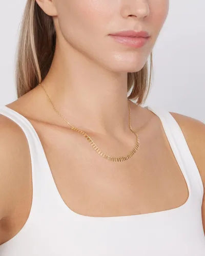 Vista 2 de Jewelry Atelier Colección de collares Cleopatra rellenos de oro Collar de cadena de Cleopatra con relleno de oro amarillo de 14 quilates para mujer