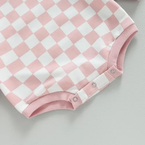 Vista 34 de Karuedoo Sudadera a cuadros para bebé niño y niña, mameluco de gran tamaño, manga larga, con burbujas, ropa neutra para otoño