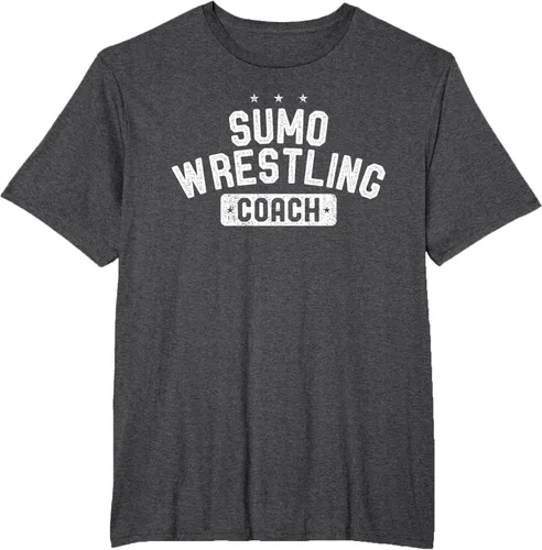 Vista 24 de Camiseta vintage de lucha libre Sumo Entrenador de lucha libre, Negro, S