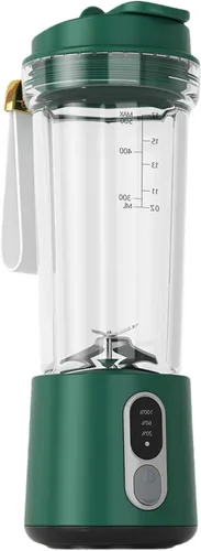 Vista 12 de 300W Portable Electric Blending Machine Rechargeable Cordless Juicer Powerful Cup 500ml for Smoothie Food Mixing Portable Cup Black