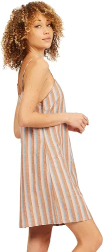 Vista 3 de Billabong Vestido corto de verano recto redondo tejido para mujer