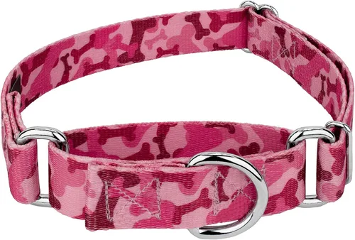 Vista 14 de Country Brook Petz - Collar de perro Martingala de camuflaje azul con diseño de camuflaje y diseños resistentes (1/2 pulgada, 2XS)