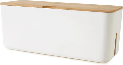 Vista 9 de Juego de Cajas de Gestión de Cables Changsuo, Cajas Organizadoras de Cables para Extensión de Cables, Tira de Alimentación, Protector Contra