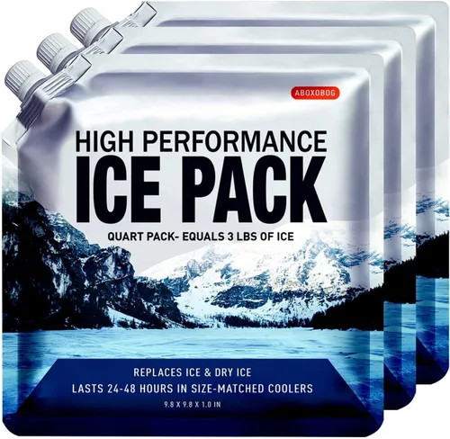 Vista 10 de Bolsas de hielo reutilizables para enfriadores, paquetes de congelador de gel de larga duración para bolsas más frías, lonchera, bolsa enfriadora