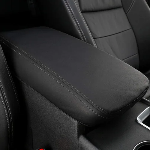 Vista 10 de XITER Con logotipo "Altima" protector para reposabrazos de automóvil, 1 almohadilla de cuero para consola central para Nissan Altima 2013-2018