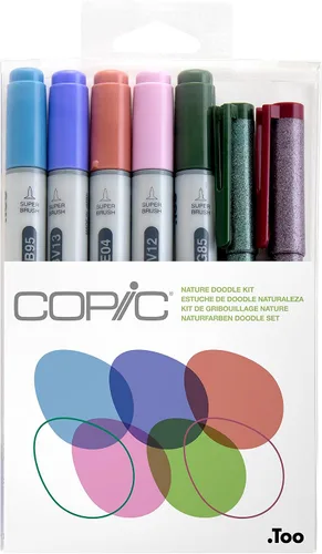 Vista 4 de Copic Marker Doodle - Paquete de marcadores