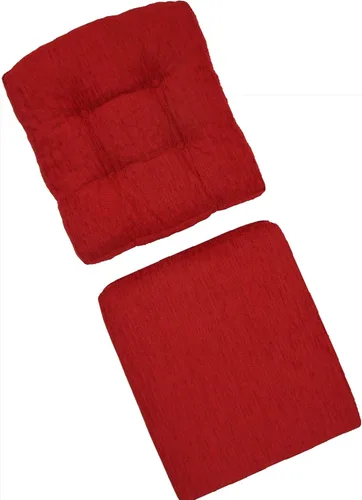 Vista 8 de Juego de 2 cojines de hoja negra para silla de salón (solo cojín)