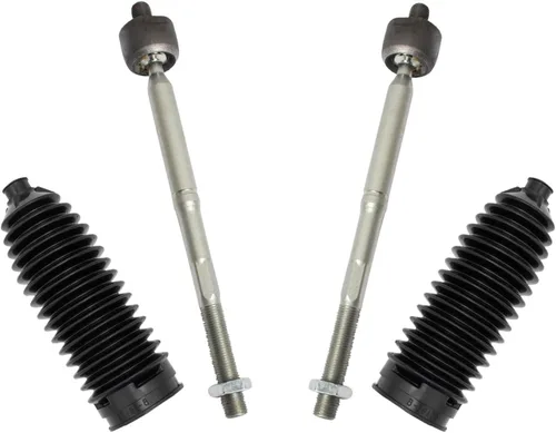 Vista 80 de TRQ Kit de dirección delantera con barra de acoplamiento de fuelle de piñón y cremallera compatible con Toyota Echo 2000-2005