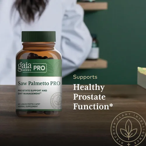 Vista 5 de GAIA HERBS PRO Saw Palmetto PRO - Suplemento saludable de apoyo para la glándula prostática* - Suplemento de hierbas con palma enana americana