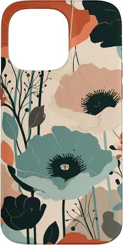 Vista 21 de Minimal Poppy Boho Flower Cute Aesthetic Case for iPhone 17