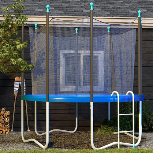 Vista 8 de Soozier Funda de resorte para cama elástica de 12 pies/14 pies, repuesto de almohadilla de seguridad para cama elástica, impermeable y resistente a