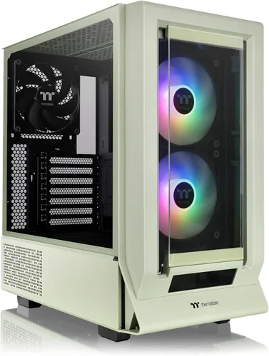 Vista 17 de Thermaltake Ceres 350 MX/Hydrangea Blue/Mid Tower/CT140 ARGB Fan*2/CT140 Fan*1/Panel frontal Mesh & TG/Conector oculto MB/CA-1Z3-00MFWN-00 Azul