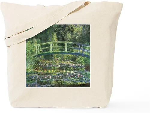 Vista 8 de CafePress Bridge Monet Tote Bag Reutilizable Natural Beige Bolsa de compras de lona