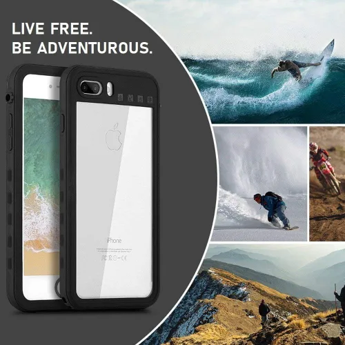 Vista 5 de BELTRON aquaLife - Funda delgada impermeable para iPhone 6 y 6S, a prueba de golpes y caídas, suciedad y nieve, totalmente sellada con protector