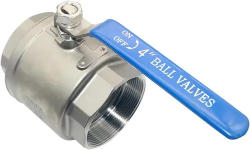 Vista 14 de VARMHUS - Válvula de bola de puerto completo de acero inoxidable 316 NPT hembra con mango de vinilo WOG1000 (1 pulgada)