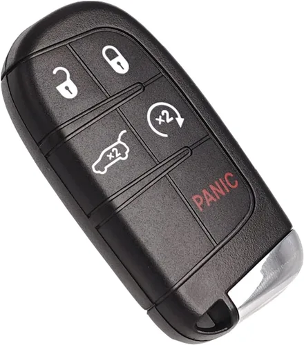 Vista 6 de SUPALAND Llave de mando a distancia para auto, reemplazo para Jeep Grand Cherokee 2014-2022 Dodge Durango, botón de inicio con 5 botones, control