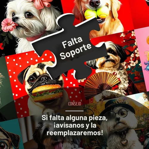 Vista 7 de Rompecabezas de 100 piezas de perros divertidos multicolor, rompecabezas de piezas grandes para niños de 4 a 6, 6 a 8, 8 a 10 años, rompecabezas