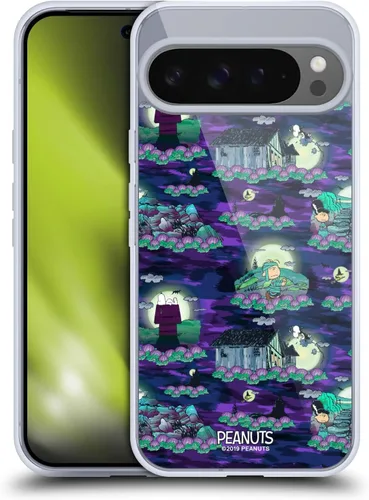 Vista 97 de Head Case Designs Funda de gel Spooktacular con licencia oficial de Peanuts Linus y Snoopy [protección de grado militar] compatible con Google Pixel
