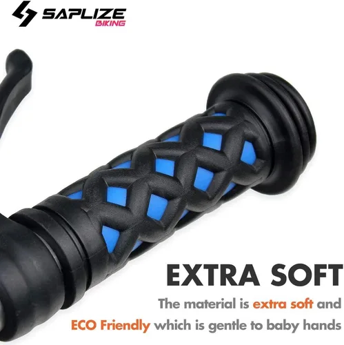 Vista 3 de SAPLIZE Empuñaduras de Manillar para Bicicleta Infantil, Longitud Más Corta (10,5 cm), para Bicicletas de Niñas, Niños, Bicicletas de Equilibrio