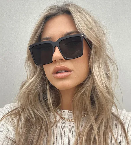 Vista 2 de STORYCOAST Gafas de sol cuadradas de gran tamaño para mujer gafas de sol grandes de lujo protección UV400