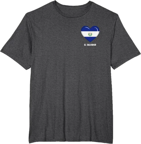 Vista 22 de Camiseta Bandera de El Salvador Camiseta salvadoreña, Negro