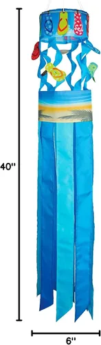 Vista 6 de In the Breeze Flip Flop Beach Twistair Windsock, 40