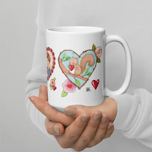 Vista 7 de Mary Engelbreit Taza de café, taza de café de cerámica divertida y linda, taza novedosa, regalo de broma para amigos y compañeros de trabajo, taza
