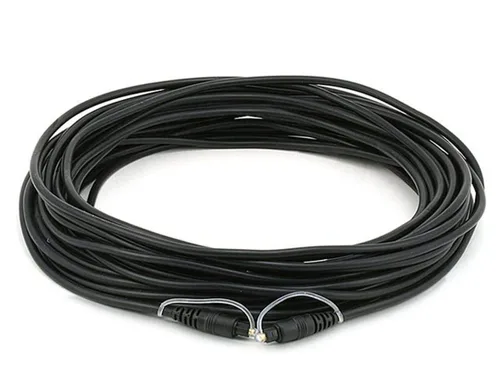 Vista 10 de Monoprice Cable de audio óptico Toslink de 0.197 in OD de 1.5 pies (paquete de 2)
