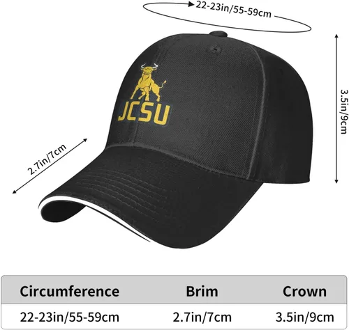 Vista 6 de Johnson C Smith University Logo Sandwich Gorra Unisex Clásico Gorra de béisbol unisex ajustable Casquette Dad Hat