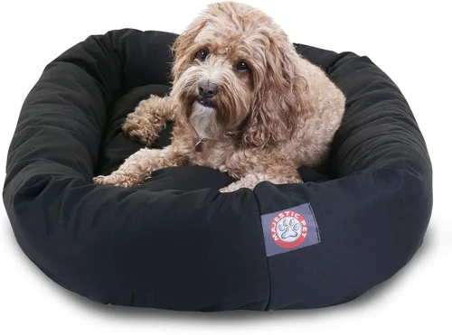 Vista 25 de Majestic Pet Products - Cama en forma de bagel para perro, color caqui, 32 pulgadas