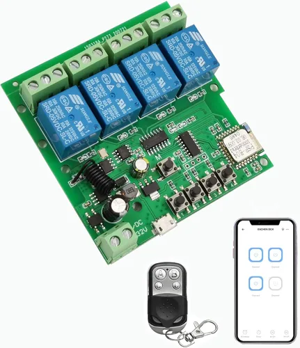 Vista 11 de Módulo de conmutación de relé WiFi inteligente de 1 canal USB 5V/AC85V-250V, compatible con control Bluetooth, control remoto de la aplicación